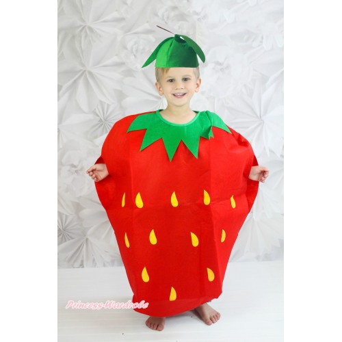 Strawberry Red Whole One Piece Party Fruit Costume C381